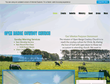 Tablet Screenshot of openrangecowboychurch.com